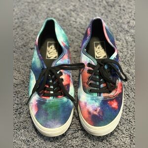Very lightly used cosmic designed vans sneakers size 6 (men) 7 1/2 (women)